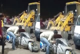 Jabalpur Drunk driver ran bulldozer