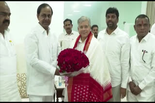 CM KCR with Prakash ambedkar