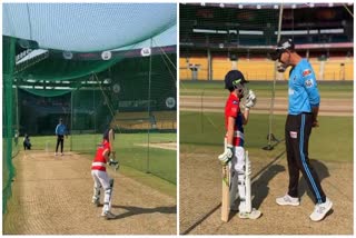 ricky ponting son batting practice