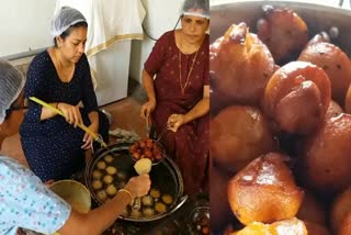 Unniyappam Kasaragod  കാസര്‍കോട് ഉദുമ  Udma women making delicious Unni appam  vishu festival