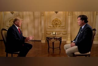 Former US President Donald Trump's interview with Fox News