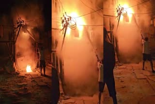 Youth found control over fire in transformer