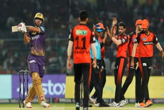 Sunrisers Hyderabad wins  Kolkata knight riders  Sunrisers Hyderabad  inch to inch fight in IPL  റണ്‍ മഴ തീര്‍ത്ത ഹൈദരാബാദിന്  അവസാന ശ്വാസം വരെ പോരാടി നിന്ന് കൊല്‍ക്കത്ത  ഇന്ത്യന്‍ പ്രീമിയര്‍ ലീഗ്  കൊല്‍ക്കത്ത  സണ്‍റൈസേഴ്‌സ് ഹൈദരാബാദ്  ഹൈദരാബാദ്  വിജയം