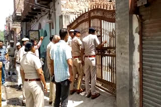 Police search operation in Bhiwani