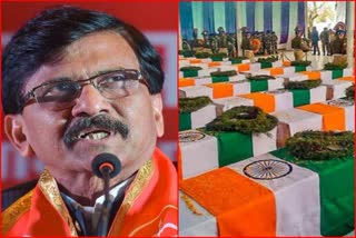 Etv BharatSanjay Raut allegation Pulwama terror attack was a scam to win elections