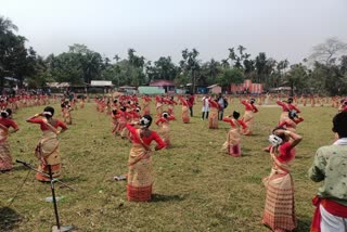 Rongali bihu celebrated at Ahatguri