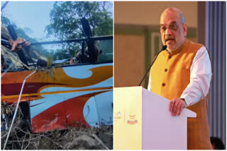 amit shah on Raigad Bus Accident