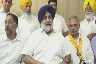 Sukhbir Singh Badal spoke against Chief Minister Bhagwant Mann in Jalandhar