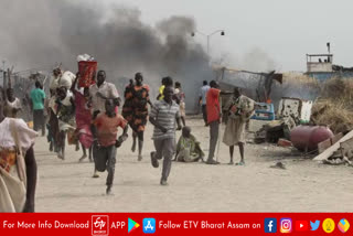 Clashes between a paramilitary group and Sudanese army