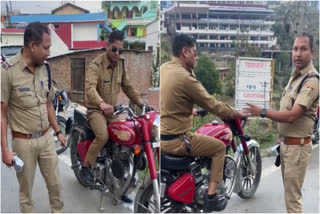 Police Seized Bullet Bike in Pithoragarh