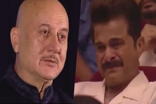 Anupam Kher breaks down in tears because of Anil Kapoor at Satish Kaushiks birth anniversary watch video
