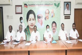 Resolution in AIADMK working committee meeting