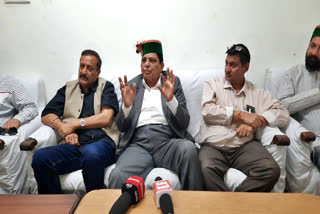 Dhaniram Shandil press conference in Nurpur