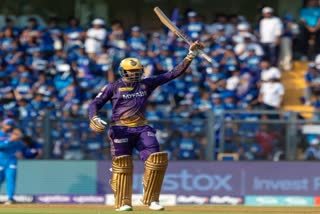 VENKATESH IYER HITS MAIDEN IPL CENTURY BECOMES SECOND BATSMAN TO SCORE CENTURY FOR KKR