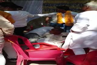 congress and bjp worker fight in ashoknagar