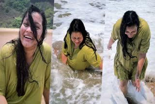 renu desai photos beach video