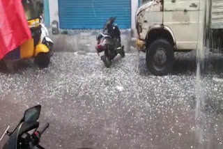 Hail rain in Hyderabad