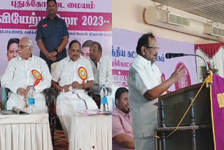 Public works contracts should be available to all Law Minister Regupathy speech at Pudukkottai Builders Association acceptance ceremony