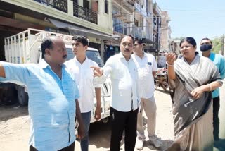MP Morena mayor angry poor road construction
