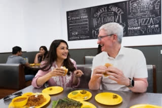 Tim Cook relishes vada pav with 'Dhak Dhak' sensation Madhuri