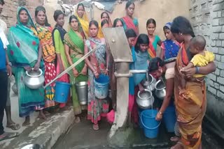 पटना के ग्रामीण इलाकों में पानी के लिए हाहाकार