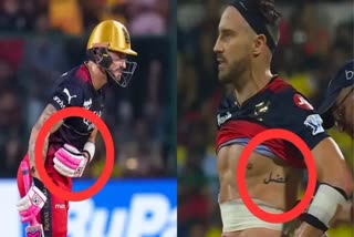 Etv BharatFaf Du Plessis Tattoo IPL 2023