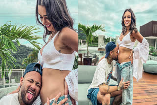 Neymar announces pregnancy with Bruna Biancardi  Bruna Biancardi  Neymar Jr  Neymar  ബ്രൂണ ബിയാന്‍കാര്‍ഡി  നെയ്‌മര്‍  നെയ്‌മര്‍ ജൂനിയര്‍  പിഎസ്‌ജി  PSG  Bruna Biancardi Instagram  നെയ്‌മര്‍ വീണ്ടും അച്ഛനാവുന്നു