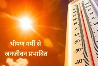 Severe heat affected life in Ramanujganj