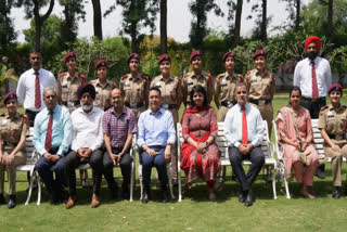 Aman Arora meets Maharaja Ranjit Singh and cadets of My Bhago Armed Forces Institutes