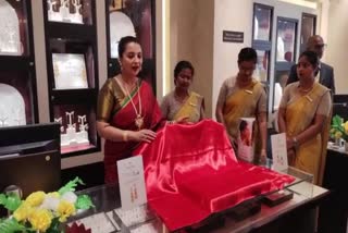 Nishita Goswami and Jatin Bora attend the opening of Tanix store in Tezpur
