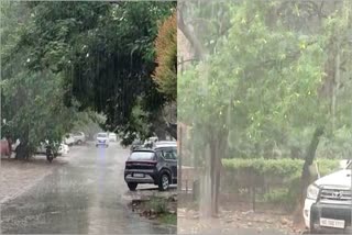 Heavy rain in chandigarh