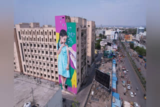 An Impressive 119 Feet Tall Image On Wall