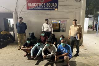 Narcotics Squad arrested 8 gamblers in delhi