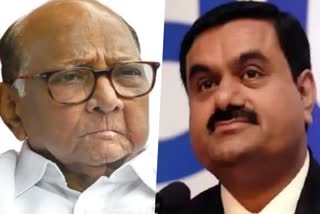 Gautam Adani meets Sharad Pawar on his residence silver oak in Mumbai