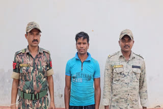 Naxalite arrested for obstructing
