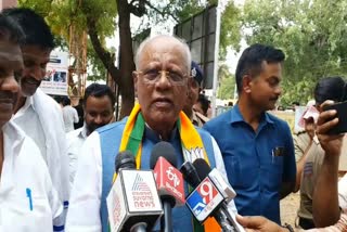 MP GM Siddeshwara talked to media