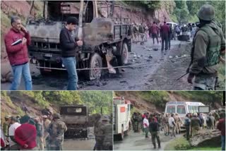Many jawans lost their lives after an Army vehicle reportedly caught fire in Poonch
