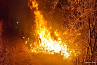 जमुई में कई स्थानों पर लगी आग
