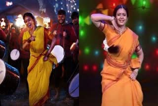 actress indraja mass dance like dasara keerthy suresh in etv sridevi drama company show