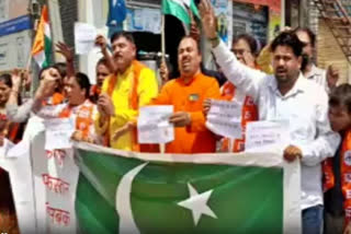 Shiv Sena Burnt Pakistan Flag