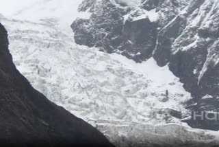 A view of Pindari glacier in Uttarakhand