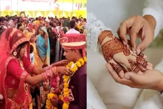 Marriage and Nikah took place in same mandap