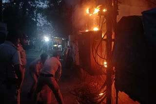 fierce fire in transformer in vidisha fierce fire in transformer in vidisha