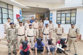 Four arrested while planning robbery in shivpuri