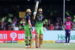 IPL 2023  Royal Challengers Bangalore vs Rajasthan Royals  Royal Challengers Bangalore  Rajasthan Royals  RCB vs RR score updates  virat kohli  glenn maxwell  faf du plessis  ഐപിഎല്‍  ഐപിഎല്‍ 2023  ഫാഫ് ഡു പ്ലെസിസ്  ഗ്ലെൻ മാക്‌സ്‌വെൽ  വിരാട് കോലി  റോയൽ ചലഞ്ചേഴ്‌സ് ബാംഗ്ലൂർ  രാജസ്ഥാൻ റോയൽസ്