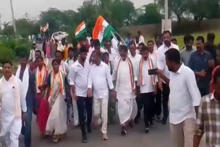 Bhatti Vikramarka doing padayatra