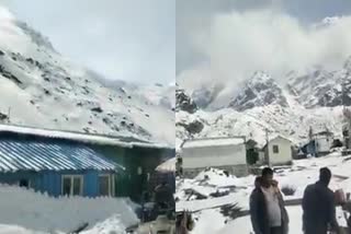heavy snowfall in Uttarakhand