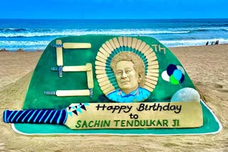 sand artist sudarsan pattnaik wish to sachin