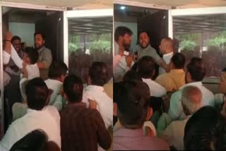 fight between bjp leaders in ghaziabad up over municipal tickets