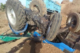 Tractor Overturned in Pantnagar